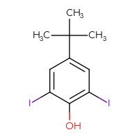Chemical structure of 4-tert-butyl-2,6-diiodophenol - CSSB00010235696