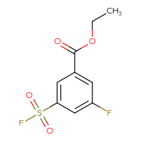 Chemical structure of ethyl 3-fluoro-5-(fluorosulfonyl)benzoate - CSSB00102729596