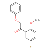 Chemical structure of 1-(5-fluoro-2-methoxyphenyl)-2-phenoxyethan-1-one - CSSB00000480503