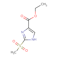 Chemical structure of ethyl 2-methanesulfonyl-1H-imidazole-4-carboxylate - CSSB00029992346