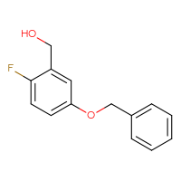 Chemical structure of [5-(benzyloxy)-2-fluorophenyl]methanol - CSSB02495379143