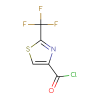 Chemical structure of 2-(trifluoromethyl)-1,3-thiazole-4-carbonyl chloride - CSSB00000716848