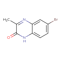 Chemical structure of 6-bromo-3-methyl-1,2-dihydroquinoxalin-2-one - CSSB00010202655