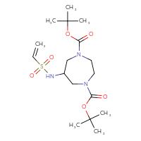Chemical structure of 1,4-di-tert-butyl 6-ethenesulfonamido-1,4-diazepane-1,4-dicarboxylate - CSSB02517247943