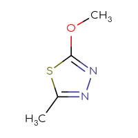 Chemical structure of 2-methoxy-5-methyl-1,3,4-thiadiazole - CSSB00000697612