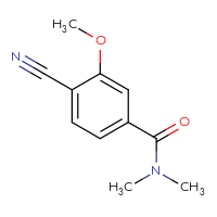 Chemical structure of 4-cyano-3-methoxy-N,N-dimethylbenzamide - CSSB00032486083
