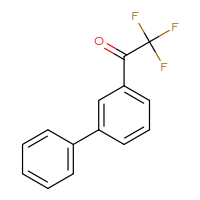 Chemical structure of 1-{[1,1'-biphenyl]-3-yl}-2,2,2-trifluoroethan-1-one - CSSB00103157171