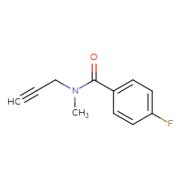Chemical structure of 4-fluoro-N-methyl-N-(prop-2-yn-1-yl)benzamide - CSSB00013047753