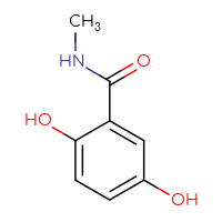 Chemical structure of 2,5-dihydroxy-N-methylbenzamide - CSSB00012107971