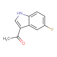 Chemical structure of 1-(5-fluoro-1H-indol-3-yl)ethan-1-one - CSSB00011935351
