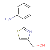 Chemical structure of [2-(2-aminophenyl)-1,3-thiazol-4-yl]methanol - CSSB00010173396
