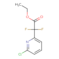 Chemical structure of ethyl 2-(6-chloropyridin-2-yl)-2,2-difluoroacetate - CSSB00010135498