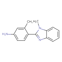 Chemical structure of 3-methyl-4-(1-methyl-1H-1,3-benzodiazol-2-yl)aniline - CSSB00003237684
