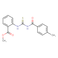 Chemical structure of methyl 2-({[(4-methylphenyl)formamido]methanethioyl}amino)benzoate - CSSB00020581148