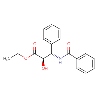 Chemical structure of ethyl (2R,3S)-2-hydroxy-3-phenyl-3-(phenylformamido)propanoate - CSSB00103154193
