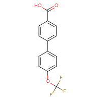 Chemical structure of 4'-(trifluoromethoxy)-[1,1'-biphenyl]-4-carboxylic acid - CSSB00033509735