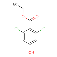 Chemical structure of ethyl 2,6-dichloro-4-hydroxybenzoate - CSSB00015668514