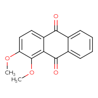 Chemical structure of 1,2-dimethoxy-9,10-dihydroanthracene-9,10-dione - CSSB00016997740
