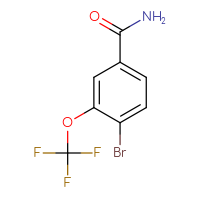 Chemical structure of 4-bromo-3-(trifluoromethoxy)benzamide - CSSB00021476822