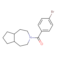 Chemical structure of 3-(4-bromobenzoyl)-decahydrocyclopenta[d]azepine - CSSB02225722262