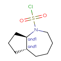 Chemical structure of rac-(5aR,8aR)-decahydrocyclopenta[b]azepine-1-sulfonyl chloride - CSSB14793182753