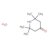 Chemical structure of 2,2,6,6-tetramethylpiperidin-4-one hydrate - CSSB00020586924