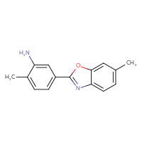 Chemical structure of 2-methyl-5-(6-methyl-1,3-benzoxazol-2-yl)aniline - CSSB00000490025