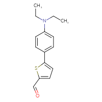 Chemical structure of 5-[4-(diethylamino)phenyl]thiophene-2-carbaldehyde - CSSB02178726434
