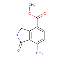 Chemical structure of methyl 7-amino-1-oxo-2,3-dihydro-1H-isoindole-4-carboxylate - CSSB00102881382
