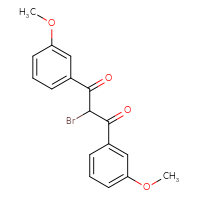 Chemical structure of 2-bromo-1,3-bis(3-methoxyphenyl)propane-1,3-dione - CSSB00015198241