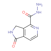 Chemical structure of 1-oxo-1H,2H,3H-pyrrolo[3,4-c]pyridine-4-carbohydrazide - CSSB15024326003