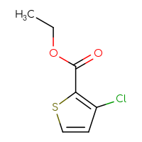 Chemical structure of ethyl 3-chlorothiophene-2-carboxylate - CSSB00011997394