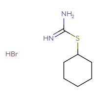 Chemical structure of (cyclohexylsulfanyl)methanimidamide hydrobromide - CSSB02515441854
