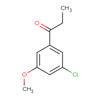 Chemical structure of 1-(3-chloro-5-methoxyphenyl)propan-1-one - CSSB00009888256