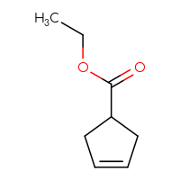 Chemical structure of ethyl cyclopent-3-ene-1-carboxylate - CSSB00011934596