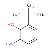 Chemical structure of 2-amino-6-tert-butylphenol - CSSB00009843085