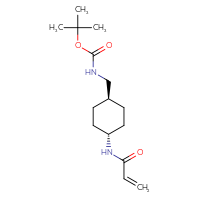 Chemical structure of tert-butyl N-{[(1r,4r)-4-(prop-2-enamido)cyclohexyl]methyl}carbamate - CSSB00154433032