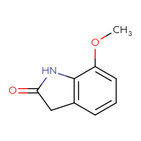 Chemical structure of 7-methoxy-2,3-dihydro-1H-indol-2-one - CSSB00011996584