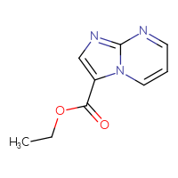 Chemical structure of ethyl imidazo[1,2-a]pyrimidine-3-carboxylate - CSSB00000099975