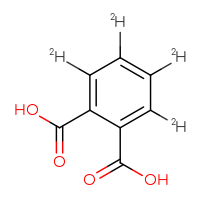 Chemical structure of (²H₄)benzene-1,2-dicarboxylic acid - CSSB00020665390