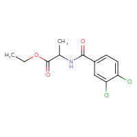 Chemical structure of ethyl 2-[(3,4-dichlorophenyl)formamido]propanoate - CSSB00000872940