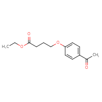 Chemical structure of ethyl 4-(4-acetylphenoxy)butanoate - CSSB00046213335
