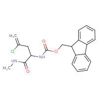 Chemical structure of (9H-fluoren-9-yl)methyl N-[3-chloro-1-(methylcarbamoyl)but-3-en-1-yl]carbamate - CSSB00514707913