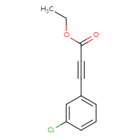 Chemical structure of ethyl 3-(3-chlorophenyl)prop-2-ynoate - CSSB00000700968