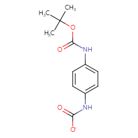 Chemical structure of N-(4-{[(tert-butoxy)carbonyl]amino}phenyl)carbamate - CSSB20621213317