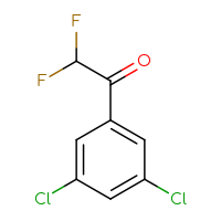 Chemical structure of 1-(3,5-dichlorophenyl)-2,2-difluoroethan-1-one - CSSB00010070669