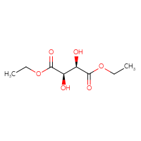 Chemical structure of 1,4-diethyl (2R,3R)-2,3-dihydroxybutanedioate - CSSB00009815819
