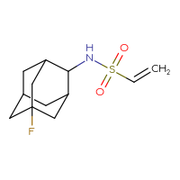 Chemical structure of N-(5-fluoroadamantan-2-yl)ethene-1-sulfonamide - CSMB21332069058