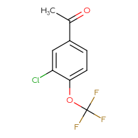 Chemical structure of 1-[3-chloro-4-(trifluoromethoxy)phenyl]ethan-1-one - CSSB00000131168