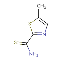 Chemical structure of 5-methyl-1,3-thiazole-2-carbothioamide - CSSB00009965254